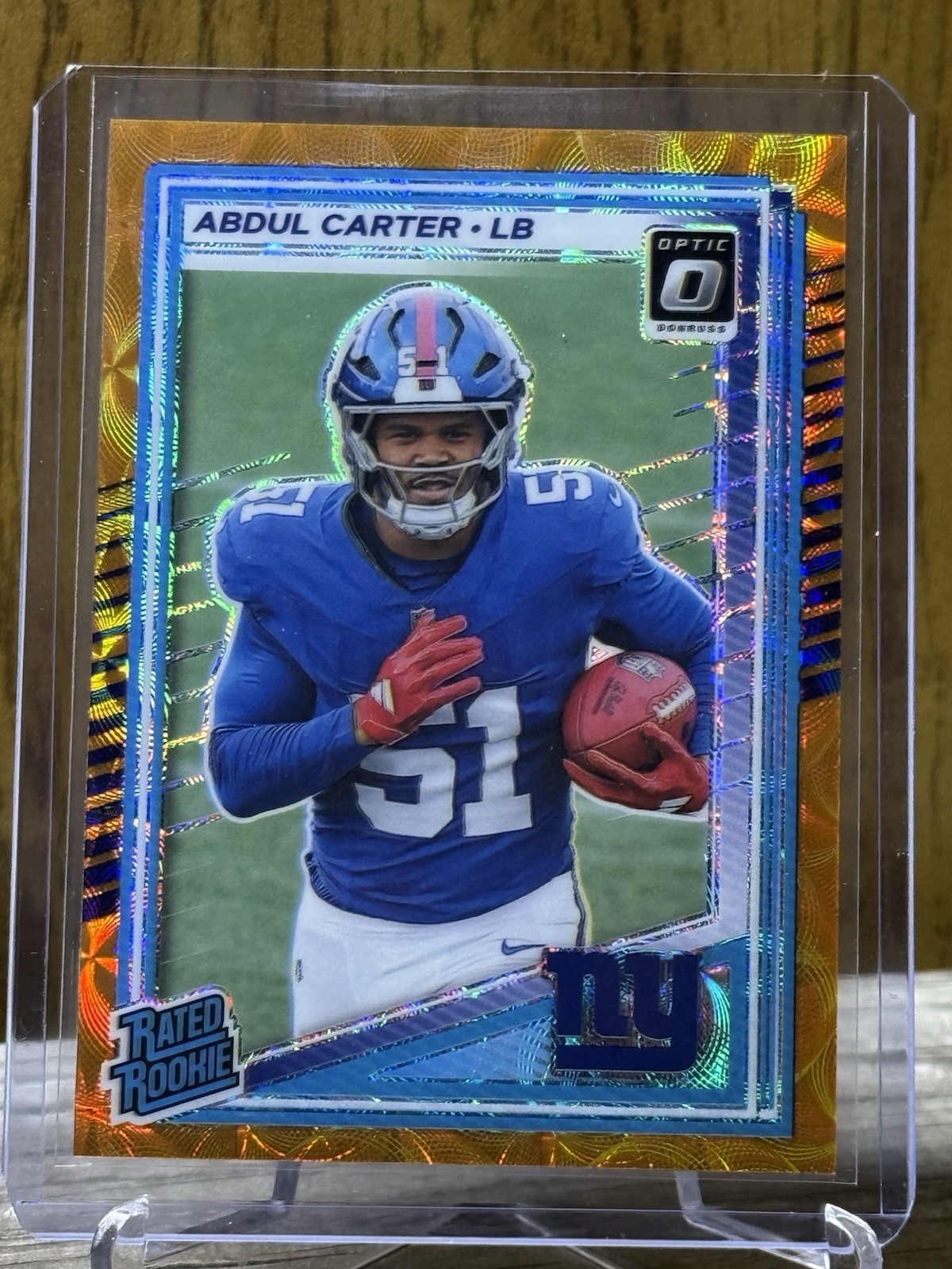 Abdul Carter 2025 Panini Donruss Optic Rated Rookie Orange Scope #300 /79