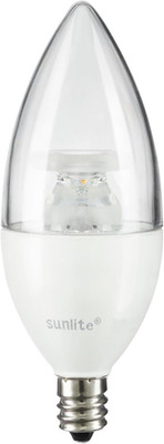 LED B13 Decorative Chandelier Light Bulb, 7 Watts (60W=), 500 Lumens, 120 Volts,