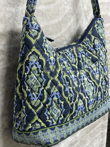 Tanya Lee Quilted Hobo Shoulder Bag Handbag Purse Cotton Multicolor Floral - Picture 2 of 17