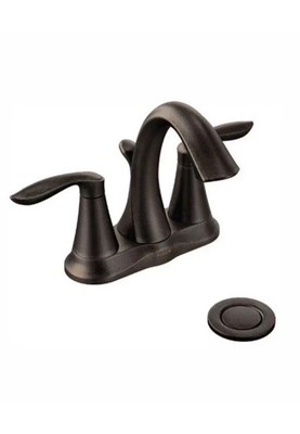 Moen 6410ORB Eva Oil Rubbed Bronze Two-Handle High Arc Bathroom Faucet