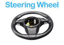 11-14 Porsche Panamera Cayenne Steering Wheel Black Leather 97034780383 Oem