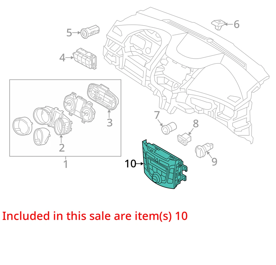 Aquecedor CA 2016-2017 Hyundai Elantra Gt controle climático temperatura fabricante de equipamento original Z8FL2 - Imagem 3 de 4