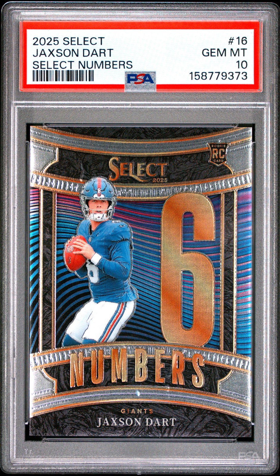 Jaxson Dart Panini Select Numbers #16 Base