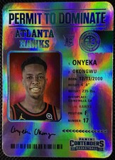 2020-21 Panini Contenders Permit to Dominate SSP Onyeka Okongwu #20 Rookie RC