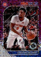 2019-20 Panini Hoops Premium Stock - Langston Galloway #56 Purple Disco Prizm