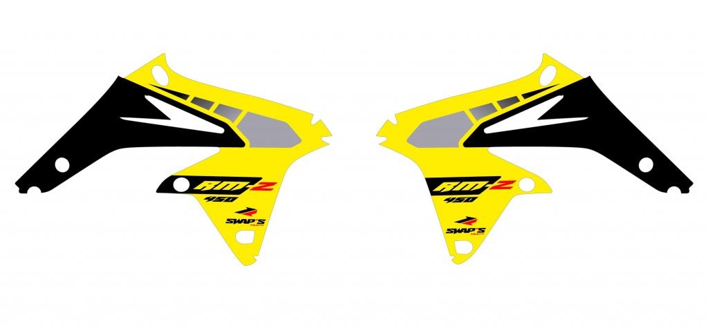 Kit décoration d'origine Suzuki RM-Z jaune idéal pour la compétition MX