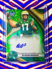 2024 Bowman University Best Byrum Brown Green Mini Diamonds Auto /99 #BOA-BB
