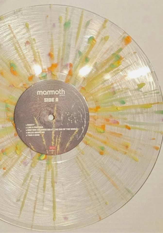 Mammoth II WVH Translucent Clear Multicolor Splatter LP - HAND SIGNED INSERT! - Image 3 of 4