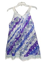 Vintage 1960s Emilio Pucci for Formfit Rodgers Intimates Blue Paisley Night Gown