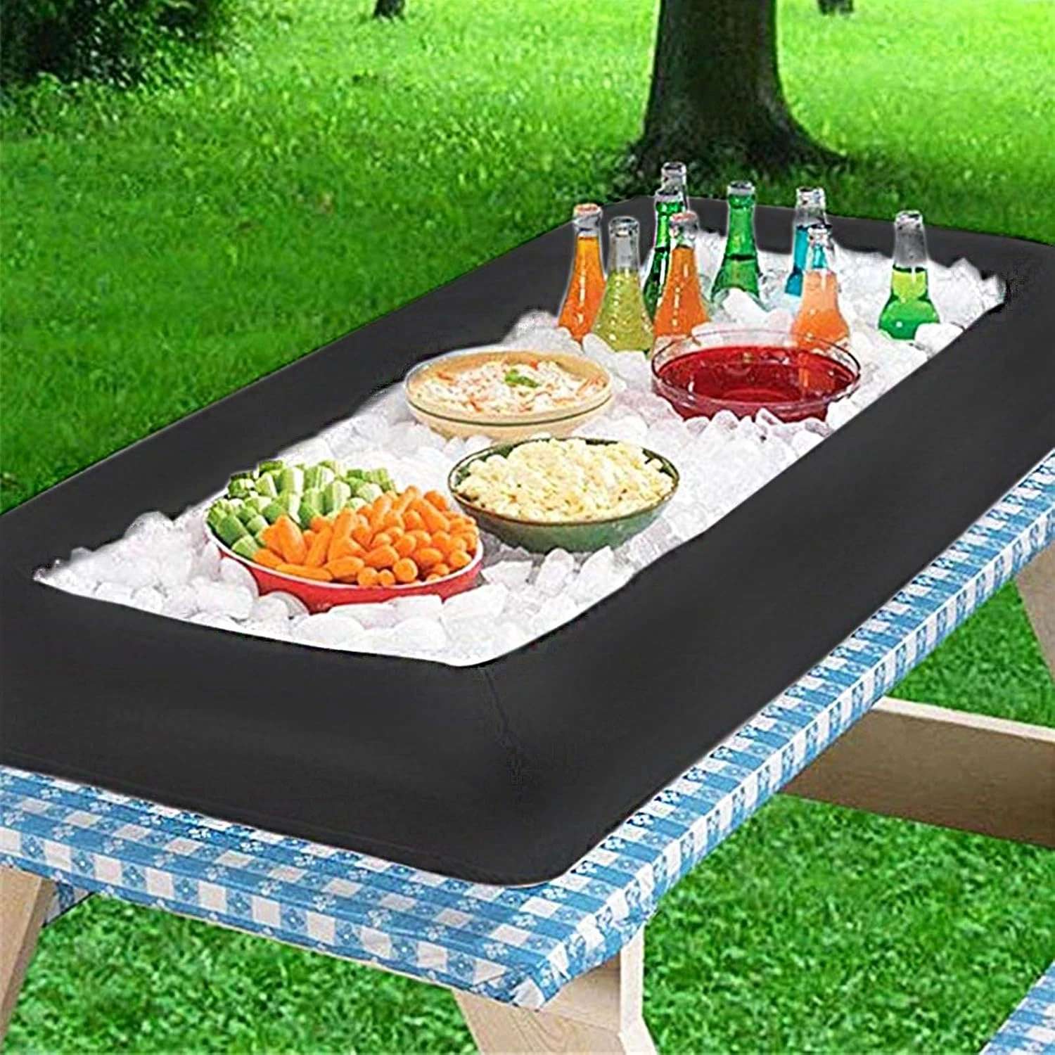 Inflatable Serving Bars Ice Buffet Salad Serving Trays Food Drink Holder Cooler