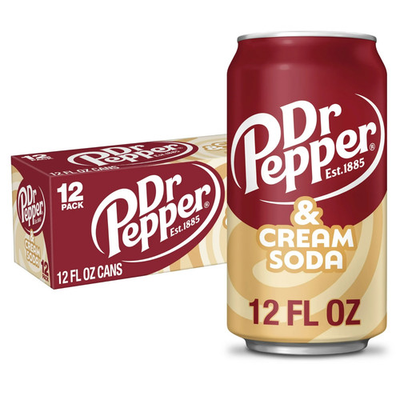 #ad Dr Pepper amp; Cream Soda Pop 12 fl oz 12 Pack Cans $5.99