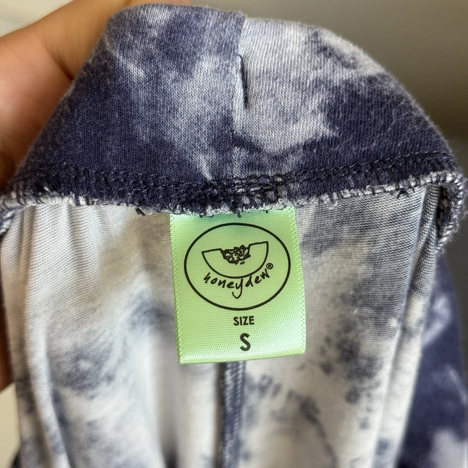 Conjunto de pijama Honeydew para mujer pequeño 2 piezas súper suave camiseta pantalones tie dye salón Foto 4 de 4