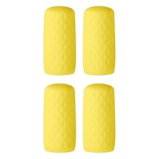4 Pack Silicone Bottle Covers for Travel, Stretching Elastic Sleeves, Yellow