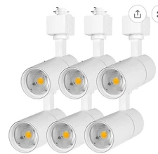 6 Pack- 12W LED Track Lighting Heads, H Type LED Track Light Heads-White