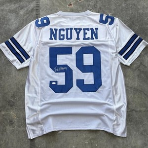 Vintage Y2K Dat Nguyen Autographed Dallas Cowboys NFL Jersey