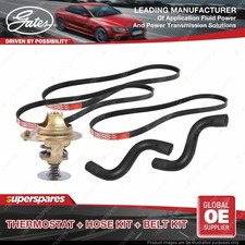 Gates Thermostat + Radiator Hose + Drive Belt Kit for Honda Civic MB1 1.6L 93KW