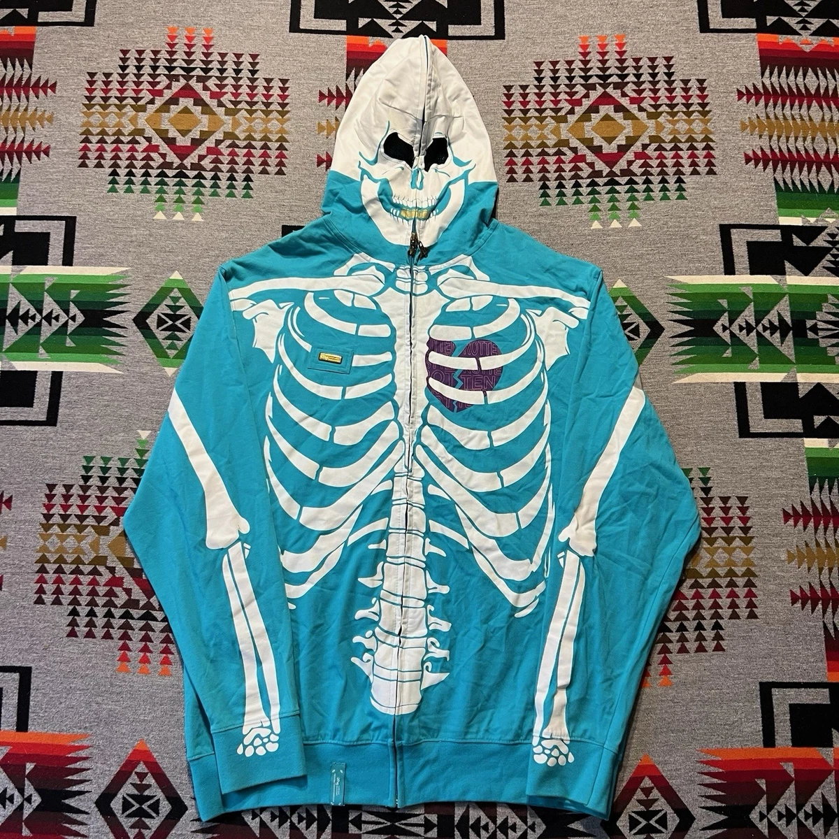 LRG スカル フルジップパーカー Lrg Skeleton Hoodie In Men's Sweats & Hoodies for Sale - Shop