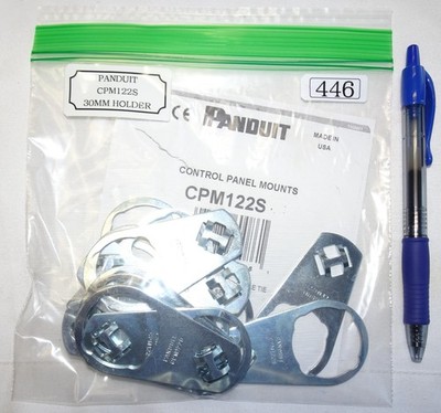 *NEW* (LOT OF 14) PANDUIT CPM122S CABLE TIE MOUNT FOR 30mm PILOT DEVICES (446)