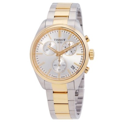 Tissot PR 100 Chronograph Quartz Silver Dial Men's Watch T1504172203100