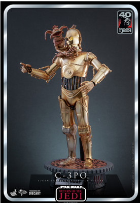 SIDESHOW EXCLUSIVE HOT TOYS MMS701 D56 STAR WARS ROTJ C-3P0 MISB