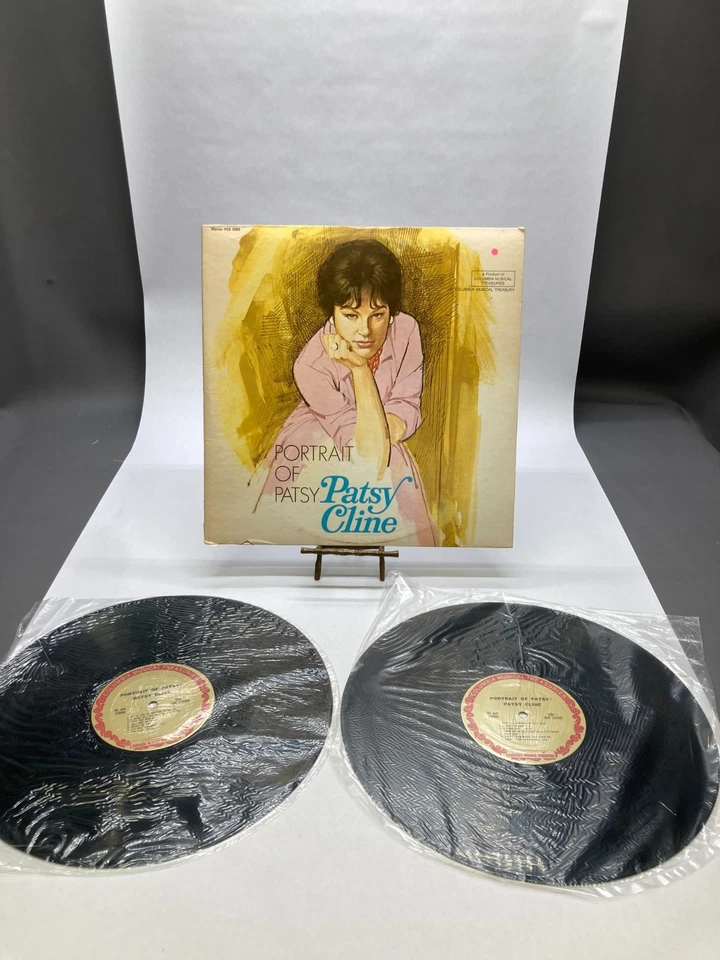 Patsy Cline Portrait Of Patsy Vintage Vinyl 2LP 1969 Columbia Record DS-468 - Image 3 of 4