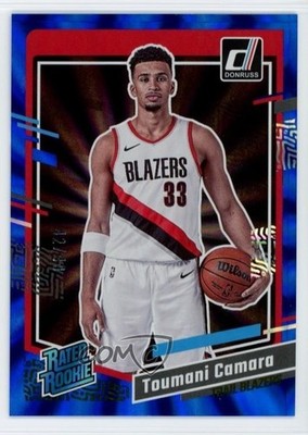 2023 Panini Donruss Rated Holo Blue Laser /49 Toumani Camara #245 Rookie RC 1uw6