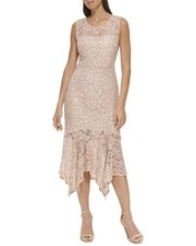 Kensie Lace Midi Dress Women's  0