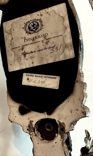 Interessante/schöne John Richard Einzelgips Wandleuchte - wie gefunden/keine Beschädigungen - Bild 7 von 14