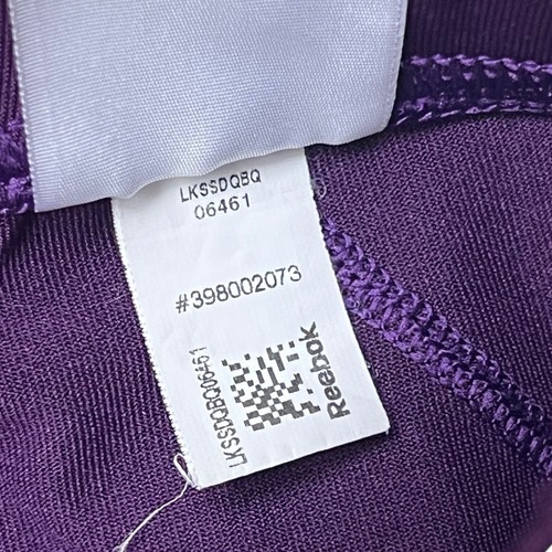 Reebok Bike Shorts Womens S Plum Purple Athleisure Performance Stretch Workout - Picture 7 of 9