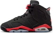 Jordan Air 6 Retro 'Infrared Salesman' Grade-School Black - Black - 5Y