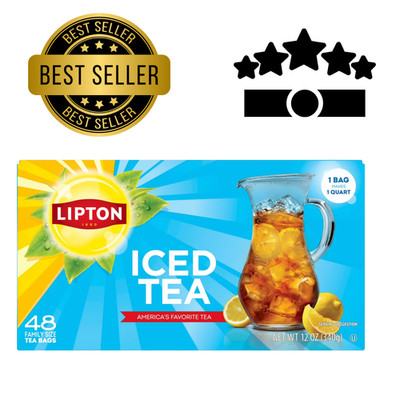 Lipton Iced Southern Sweet Tea Gallon Size Tea Bags 22 Count - Makes 22 Gallons