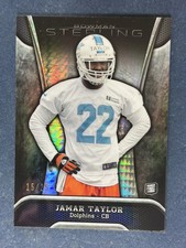 2013 Bowman Sterling Prism Refractor Jamar Taylor Dolphins /25