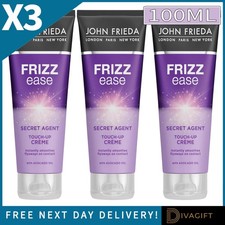 3 x JOHN FRIEDA SECRET AGENT FRIZZ EASE TOUCH-UP CREME 100ML WITH AVOCADO OIL
