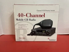 RadioShack 40 Channel Mobile CB Radio TRC-503 9/19 Priority Switch