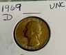 1969 D Washington Quarter • BU • #11