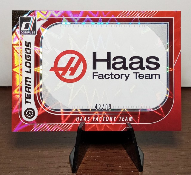 2026 Panini Donruss - Haas Factory Team 42/99 - Red Explosion - Team Logos #5