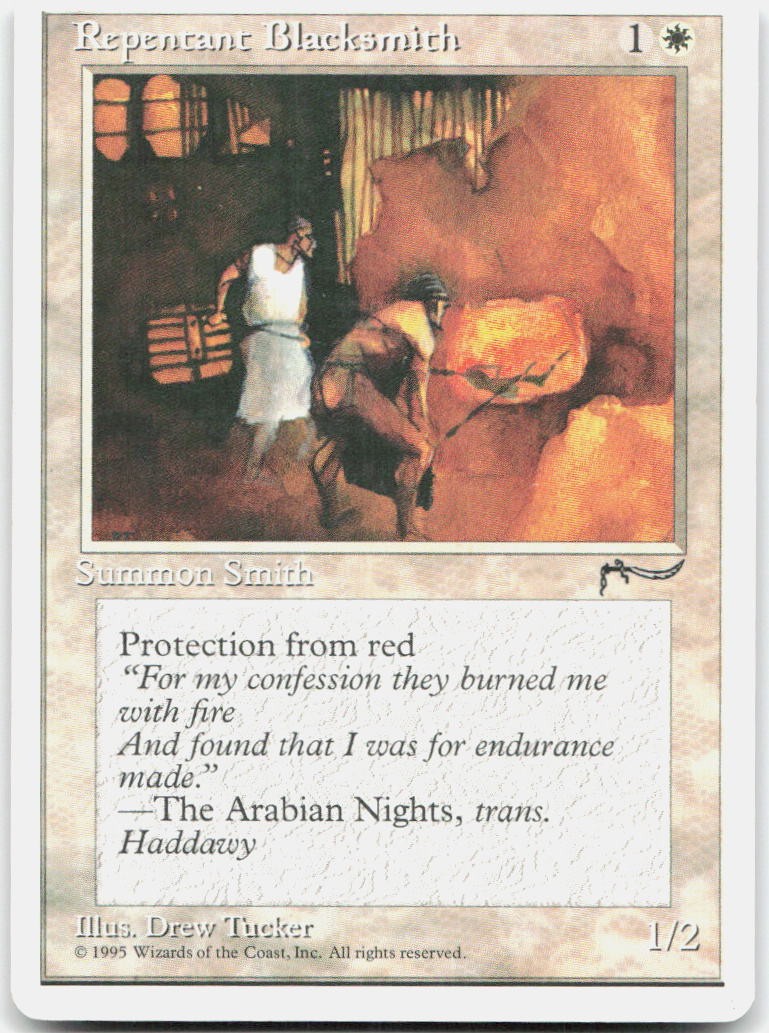Repentant Blacksmith Moderately Played Chronicles Common Magic: The Gathering