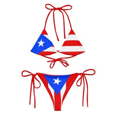 New Puerto Rico String Bikini, PR Swimwear, Rasta Bikini  Puerto Rico Swimsuit