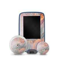 Adesivo Set Adatto A per Freestyle Libre 2+3 Lettore+Sensore R229 Marmo