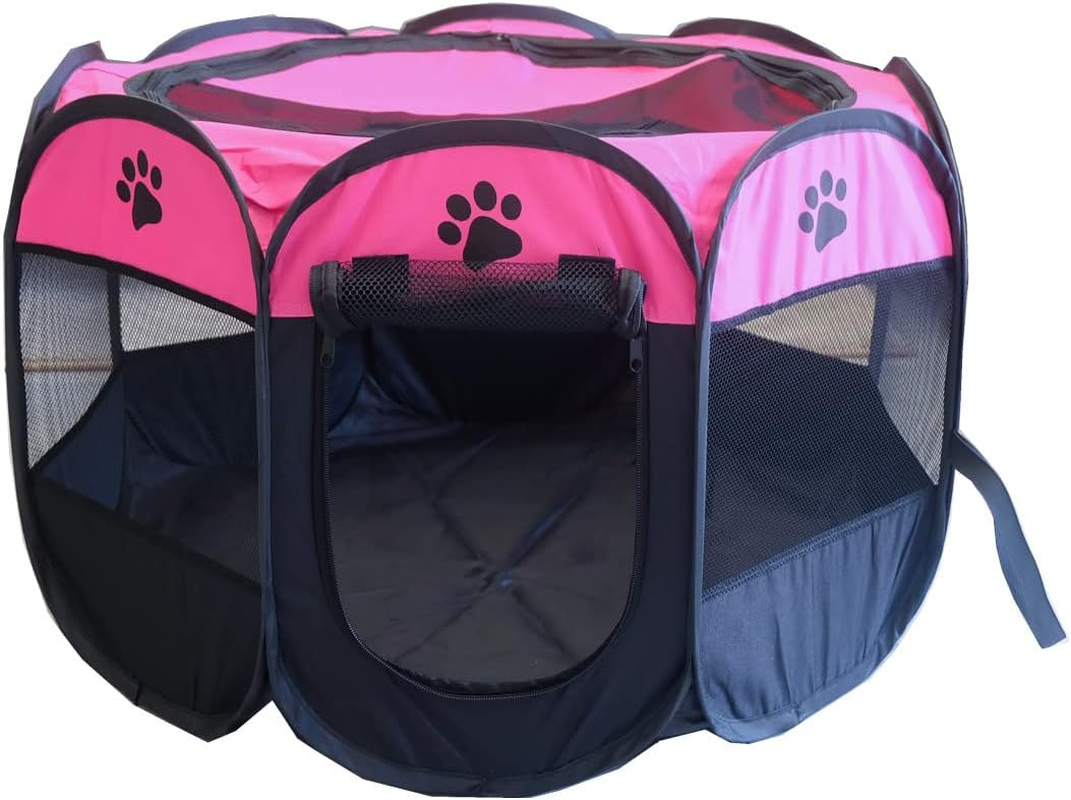 PET Portable Foldable Pet Dog Cat Playpen Crates Kennel/Premium 600D Oxford Clot