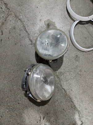 #ad Porsche 911 H5 Headlights 87 94 With Rings Bosch 0302400001 $600.00