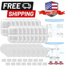 16 Sets Replacement Filters-Dog Water Fountain Filters for Large Dogs, Pet Wa...