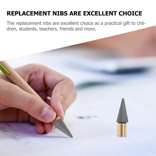 40 Pcs Replacement Student Use Office Inkless Pencil Nibs Refill - Afbeelding 5 van 12
