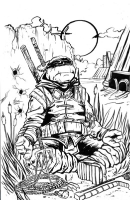TMNT The Last Ronin #2 Black & White Ink Virgin Variant 200 LE