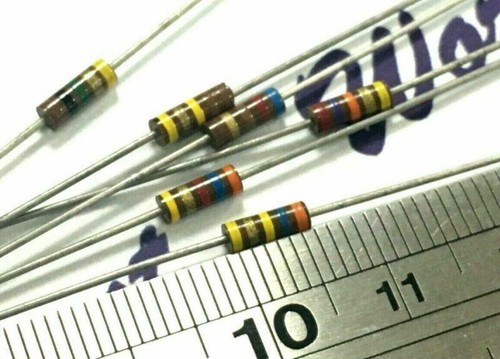4pcs - Allen-Bradley RCR07 RC07 1/4W 0.25W 5% Carbon Composition Resistor - Picture 5 of 11