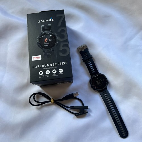 Garmin Forerunner 735XT GPS Running Watch Black Cycling Swimming Triathlon