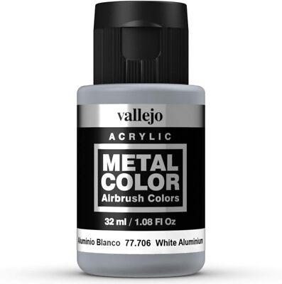 Acrylicos Vallejo VJ77706 32 ml Weiß Aluminium Metallfarbe
