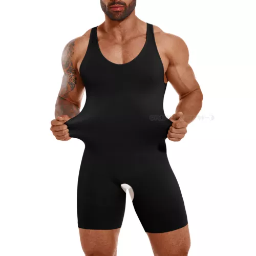 Herren Schlankheitsunterwäsche Bauchkontrolle Body Shaper Hi-Kompression Skinny Body - Bild 6 von 26