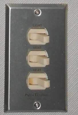 NuTone HEAT VENT LIGHT Electrical SWITCH HS-93S NEW Amazing! | eBay