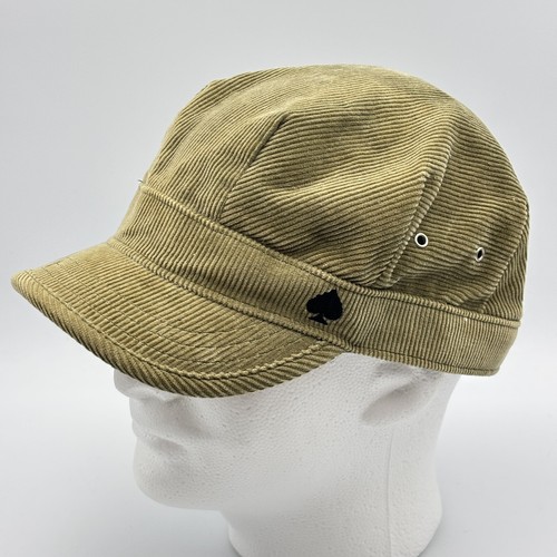 Vintage Trailer Cord grün Kadett Armee Kappe bestickt Spaten Logo gereinigt L/XL - Bild 2 von 10